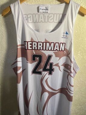 Sideout Herriman 24 White & Brown Men's Jersey